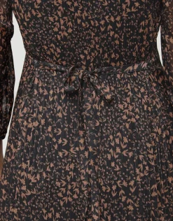 Christine Laure Robes|Robes & Jupes*Robe fluide plissée noire