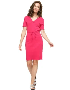 Christine Laure Robes & Jupes|Robes*Robe fuchsia 100% coton