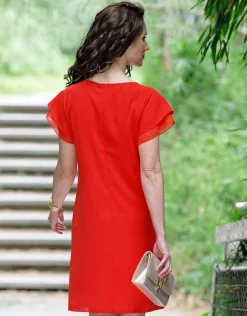 Christine Laure Robes|Robes & Jupes*Robe habillée orange