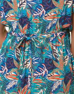 Christine Laure Robes|Robes & Jupes*Robe imprimé bleu