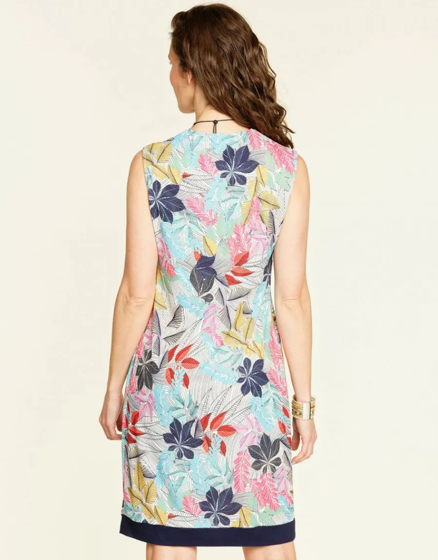 Christine Laure Robes|Robes & Jupes*Robe imprimé bleu rose