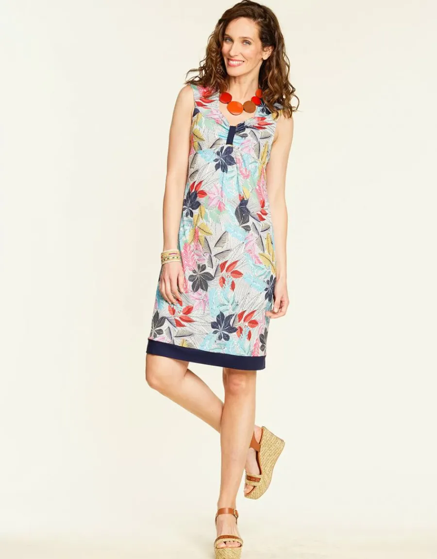 Christine Laure Robes|Robes & Jupes*Robe imprimé bleu rose