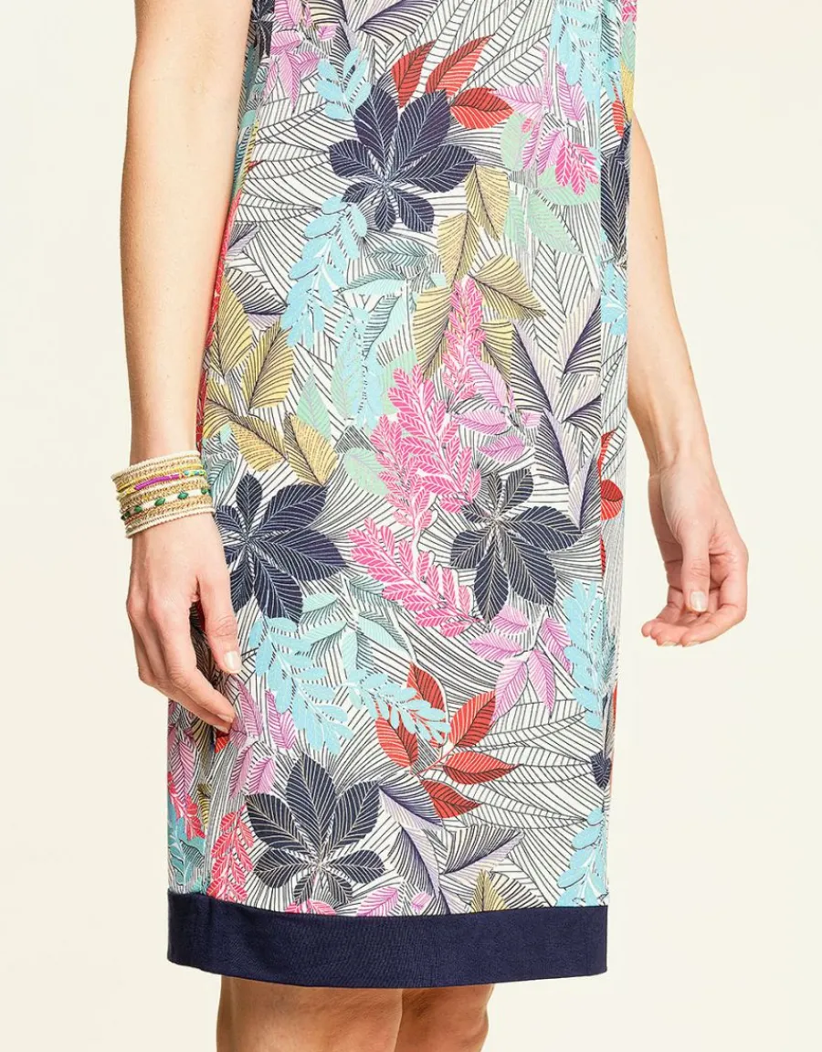 Christine Laure Robes|Robes & Jupes*Robe imprimé bleu rose