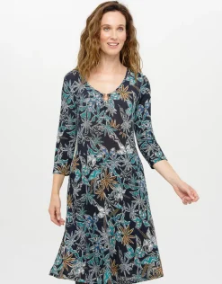 Christine Laure Robes|Robes & Jupes*Robe imprimée bleue
