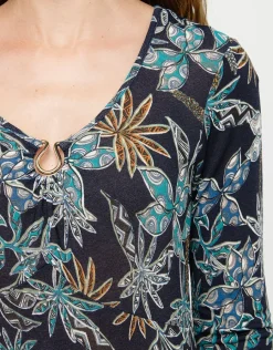 Christine Laure Robes|Robes & Jupes*Robe imprimée bleue