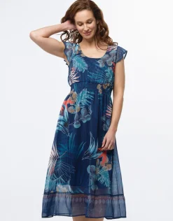 Christine Laure Robes|Robes & Jupes*Robe longue bleu