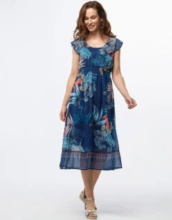 Christine Laure Robes|Robes & Jupes*Robe longue bleu