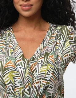 Christine Laure Robes|Robes & Jupes*Robe longue imprimé kaki