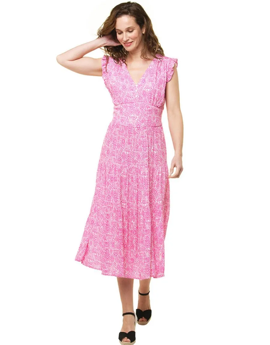 Christine Laure Robes|Robes & Jupes*Robe longue rose