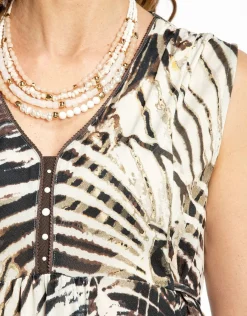 Christine Laure Robes|Robes & Jupes*Robe longue verte marron