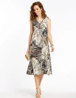 Christine Laure Robes|Robes & Jupes*Robe longue verte marron