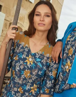 Christine Laure Robes|Robes & Jupes*Robe motifs floraux bleu