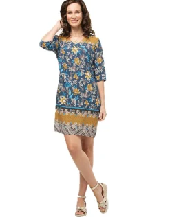 Christine Laure Robes|Robes & Jupes*Robe motifs floraux bleu