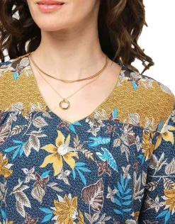 Christine Laure Robes|Robes & Jupes*Robe motifs floraux bleu