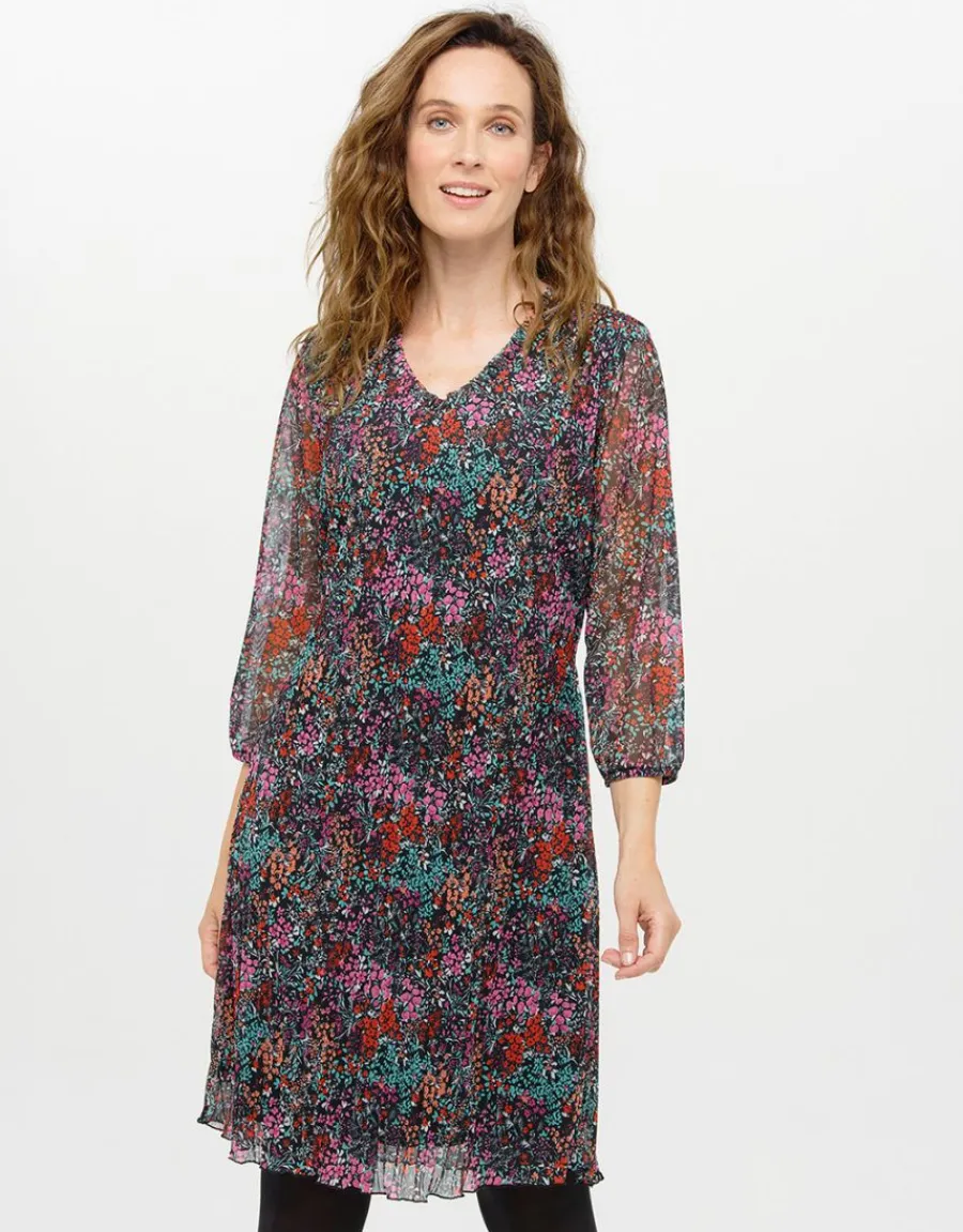 Christine Laure Robes|Robes & Jupes*Robe plissée imprimée