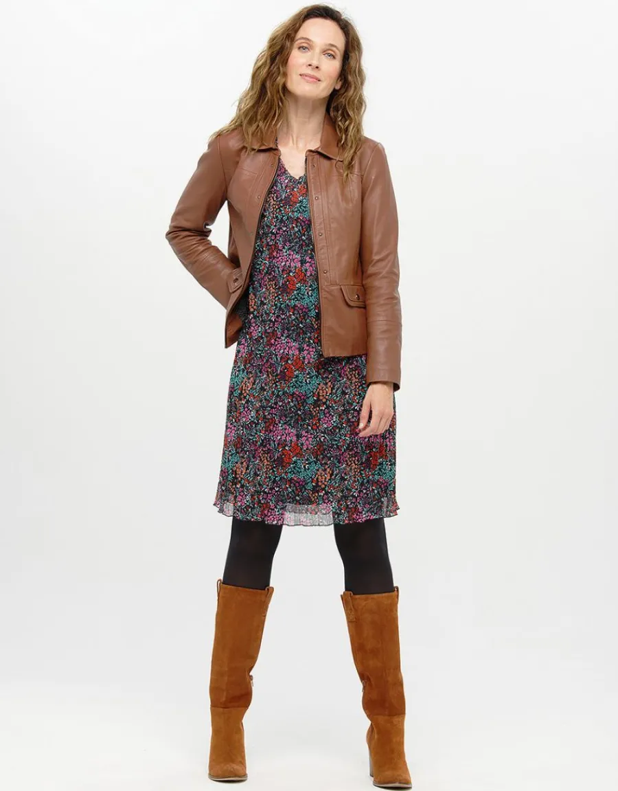 Christine Laure Robes|Robes & Jupes*Robe plissée imprimée