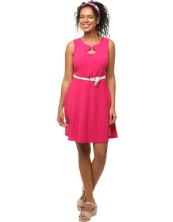 Christine Laure Robes|Robes & Jupes*Robe rose fuchsia chic