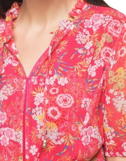 Christine Laure Robes|Robes & Jupes*Robe rouge florale