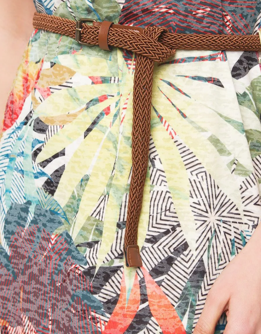 Christine Laure Robes|Robes & Jupes*Robe verte en dévoré