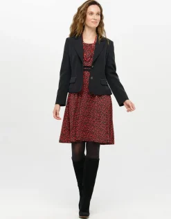 Christine Laure Robes|Robes & Jupes*Robe voile imprimé rouge