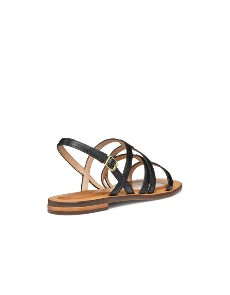 Christine Laure Sandales*Sandale plate cuir noir GEOX