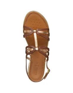 Christine Laure Sandales*Sandale plate marron cuir GEOX