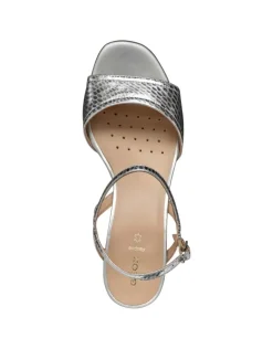 Christine Laure Sandales*Sandale talon cuir argent GEOX