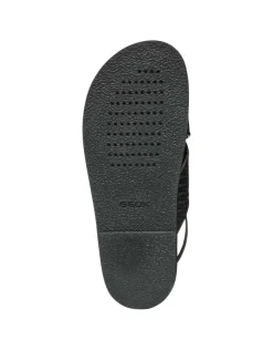 Christine Laure Sandales*Sandales plates cuir noir GEOX