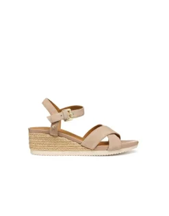 Christine Laure Sandales*Sandales talon cuir beige GEOX