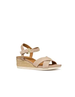 Christine Laure Sandales*Sandales talon cuir beige GEOX