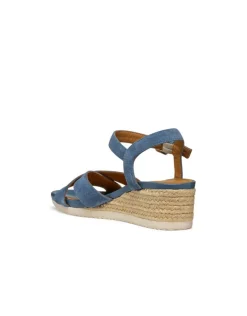Christine Laure Sandales*Sandales talon cuir bleu GEOX