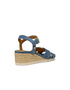 Christine Laure Sandales*Sandales talon cuir bleu GEOX