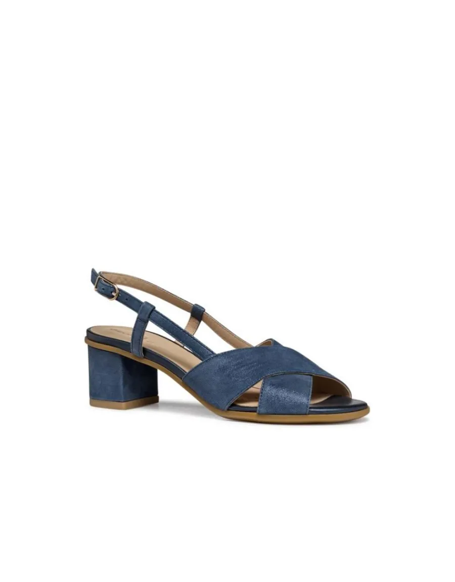 Christine Laure Sandales*Sandales talon cuir bleu GEOX