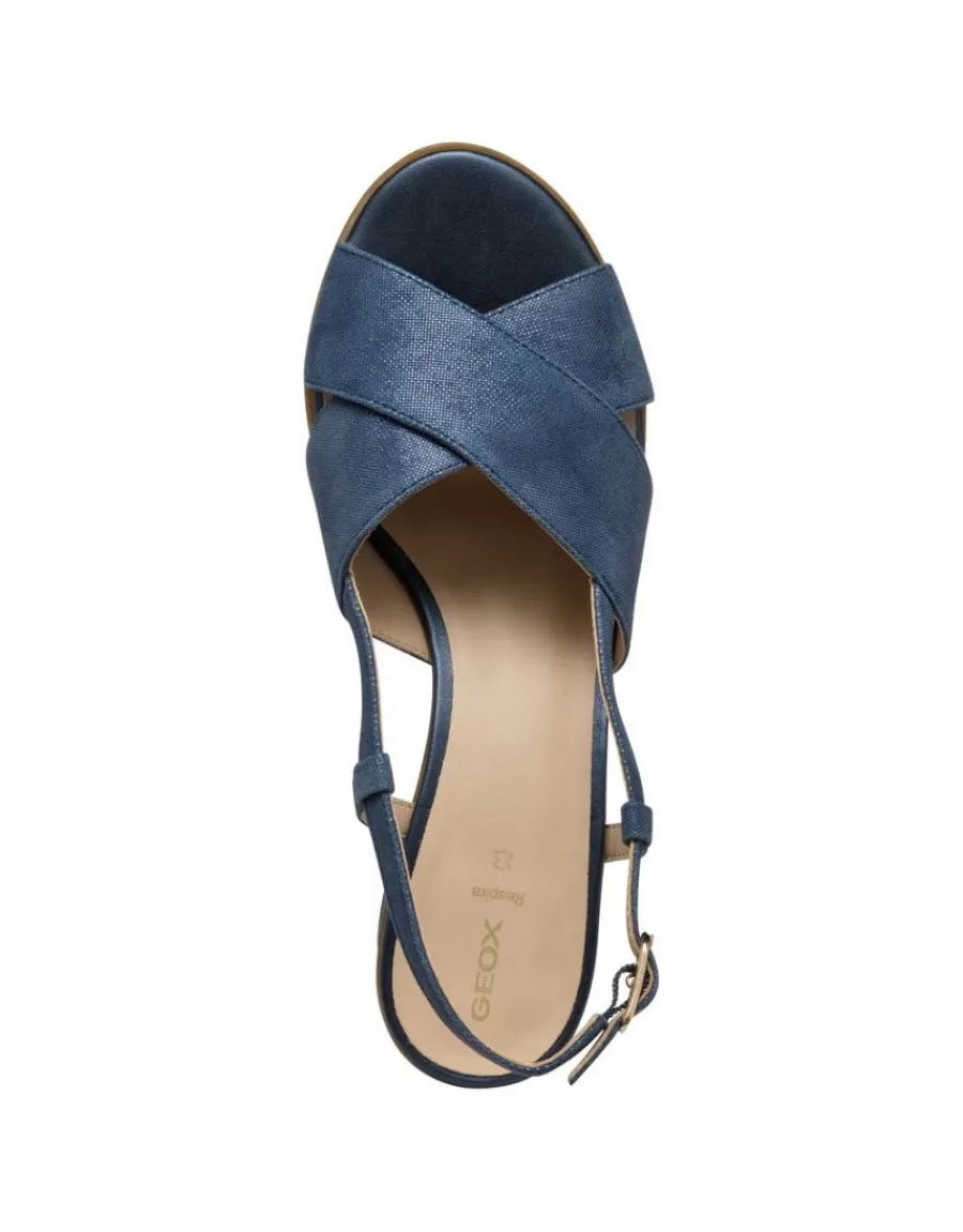 Christine Laure Sandales*Sandales talon cuir bleu GEOX