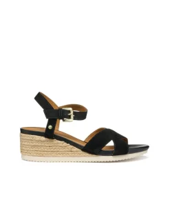 Christine Laure Sandales*Sandales talon cuir noir GEOX