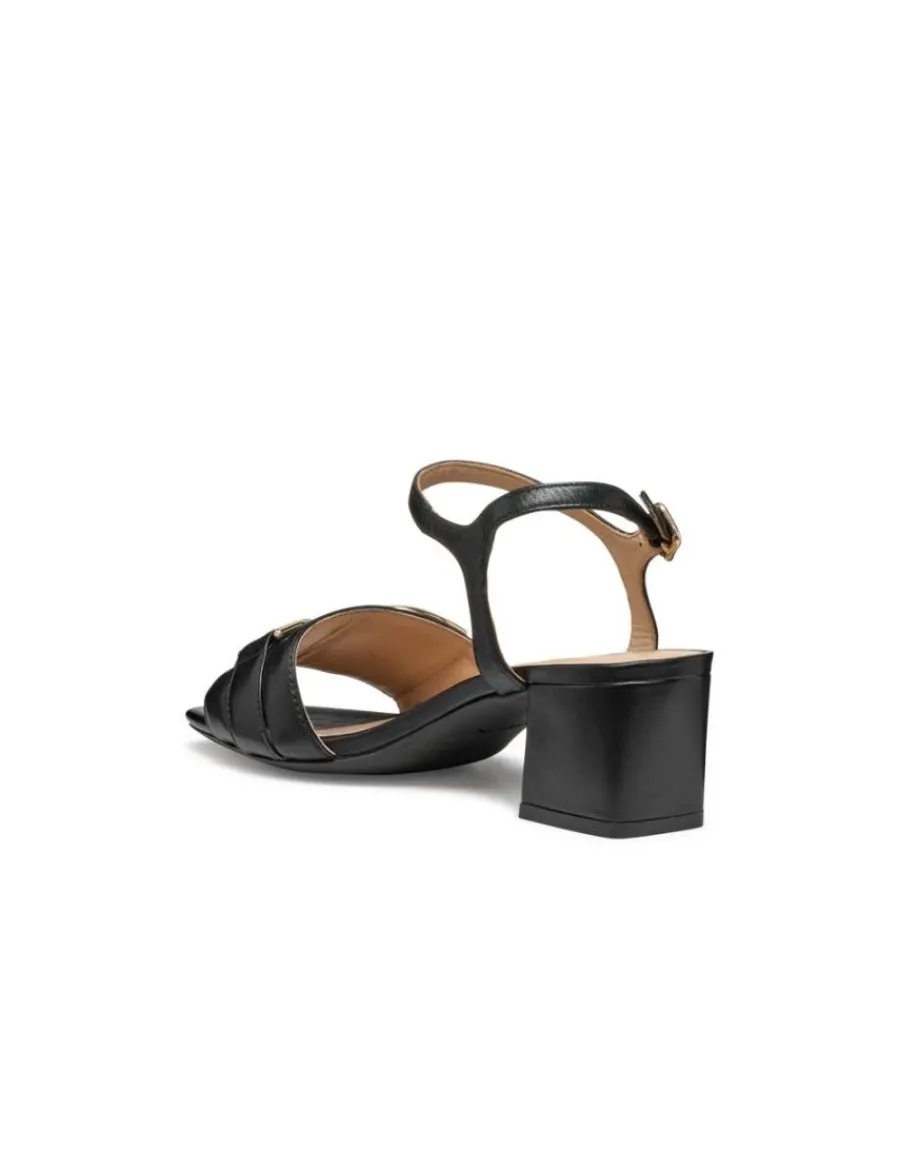 Christine Laure Sandales*Sandales talon cuir noir GEOX