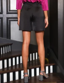 Christine Laure Shorts & Bermudas|Pantalons*Short chic satiné noir