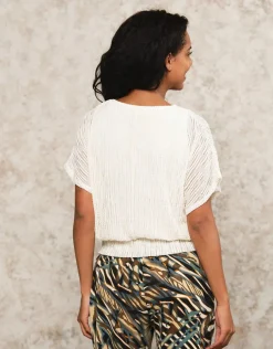 Christine Laure Chemisiers & Blouses|Hauts*Top blousant coton blanc