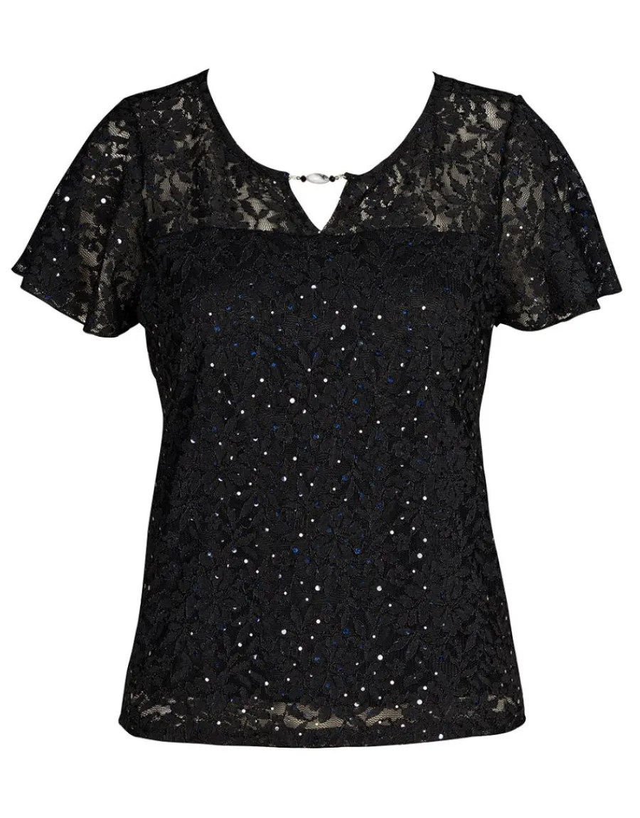 Christine Laure T-shirts|Hauts*Top dentelle noire