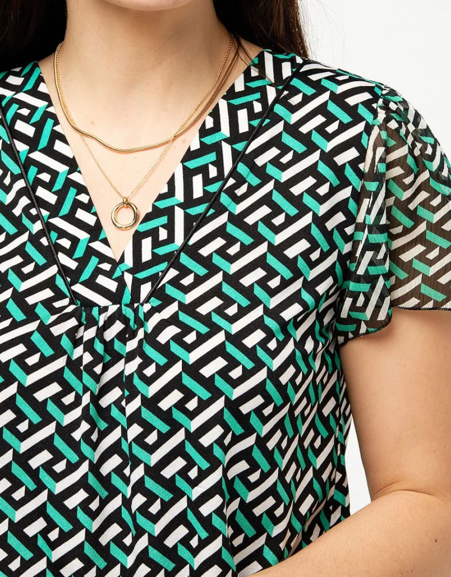 Christine Laure Chemisiers & Blouses|Hauts*Top fluide arty