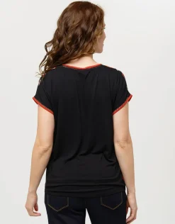 Christine Laure T-shirts|Hauts*Top fluide motifs oranges