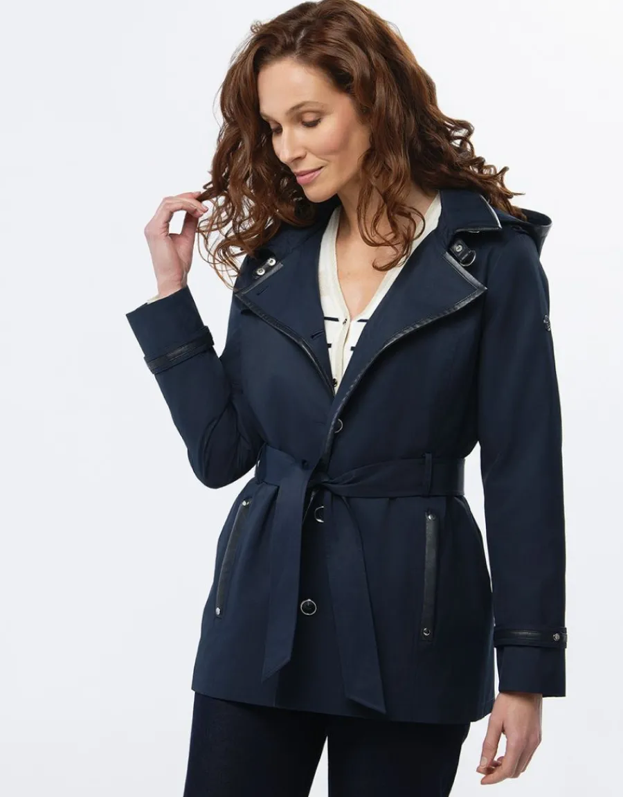 Christine Laure Parkas|Parkas*Trench court bleu marine