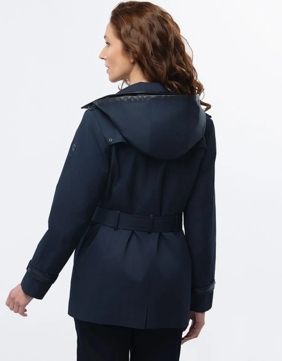 Christine Laure Parkas|Parkas*Trench court bleu marine