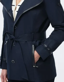 Christine Laure Parkas|Parkas*Trench court bleu marine