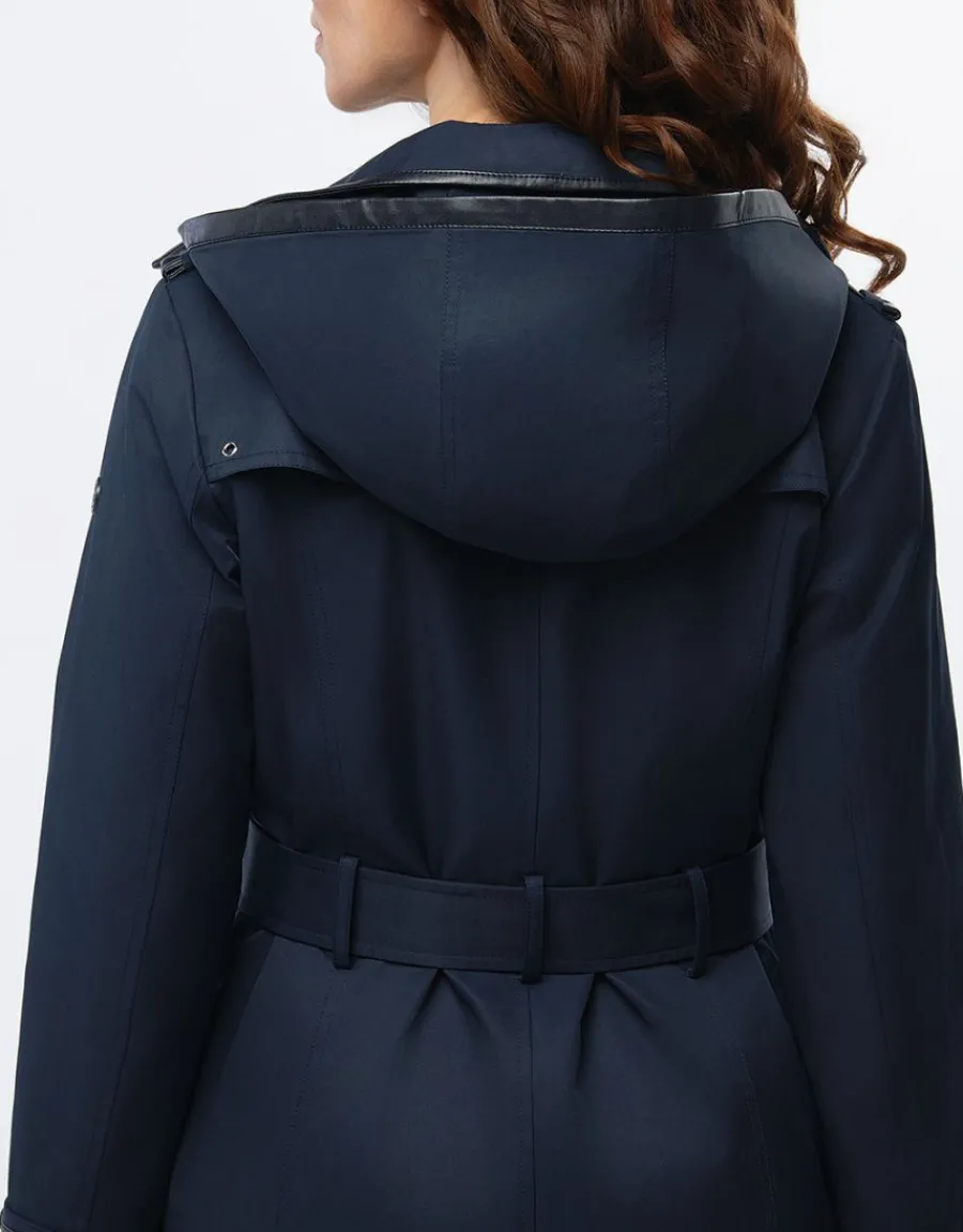 Christine Laure Parkas|Parkas*Trench court bleu marine