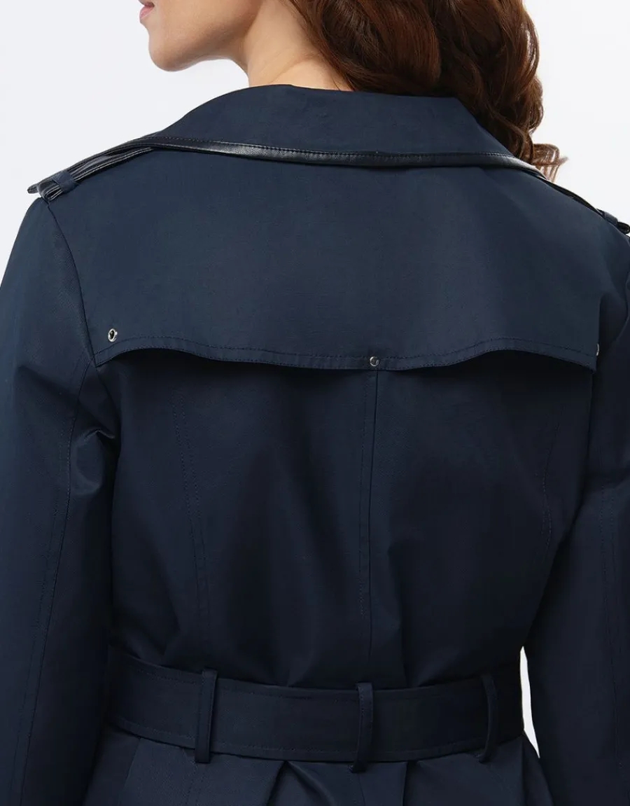 Christine Laure Parkas|Parkas*Trench court bleu marine