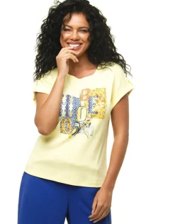 Christine Laure T-shirts|Hauts*T-shirt 100% coton jaune