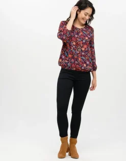 Christine Laure T-shirts|Hauts*T-shirt ample fleurs roug