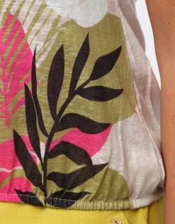 Christine Laure T-shirts|Hauts*T-shirt beige motif