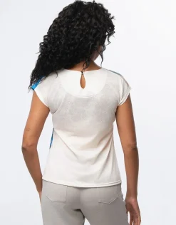 Christine Laure T-shirts|Hauts*T-shirt beige motif